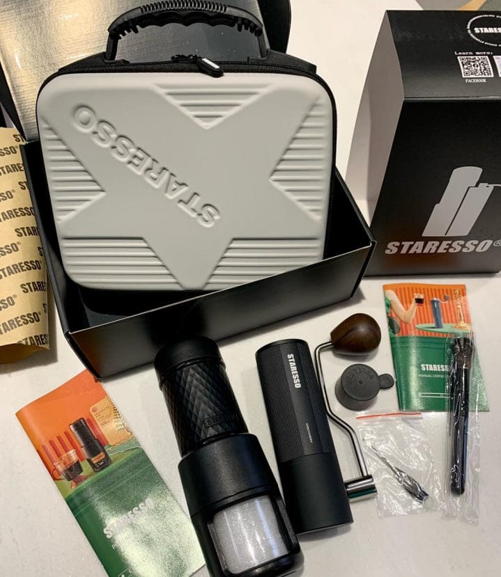 Starso Classic Portable Travel Kit Espresso Maker and Manual Coffee Grinder - Image 6