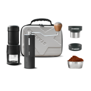 مجموعة أدوات السفر ستارسو الكلاسيكية المحمولة لصانعة الإسبرسو ومطحنة القهوة اليدوية